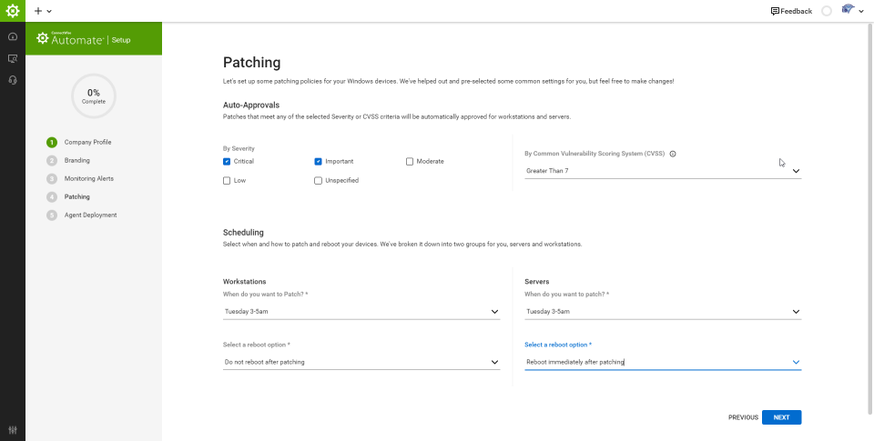screenshot of ConnectWise Automate